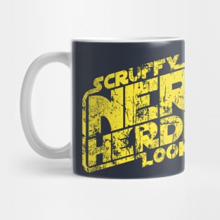 Scruffy looking nerf herder distressed Mug